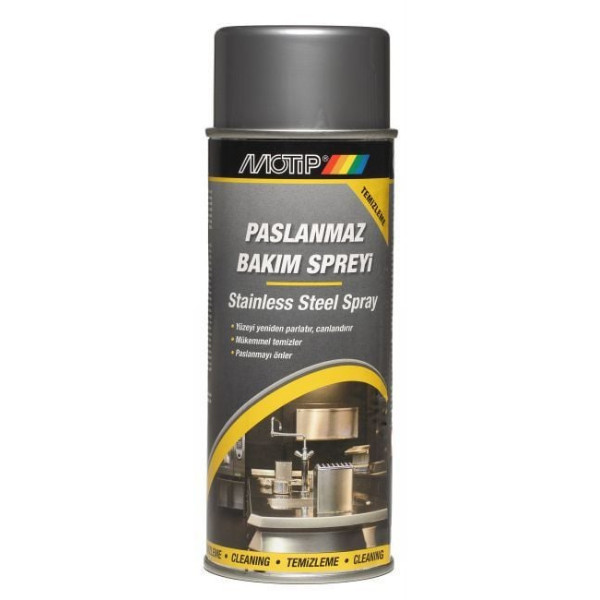 MOTİP İNOX Paslanmaz Yüzey Bakım Spreyi 400 ML - STAINLESS STEEL CLEAN