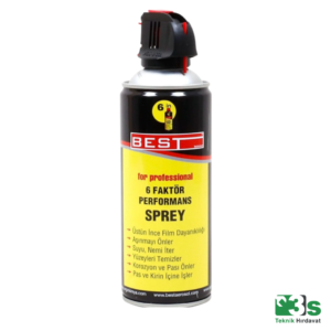 BEST 6 Faktör Yağlayıcı ve Pas Önleyici Performans Spreyi 400 ML ÜÇES Hırdavat