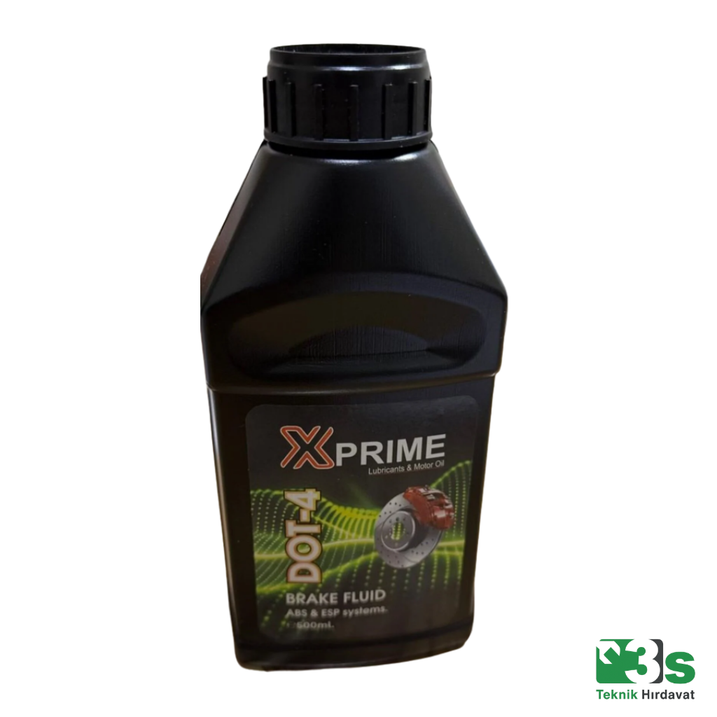 X-PRIME DOT 4 Fren Hidrolik Yağı 500 ML | ÜÇES Hırdavat X-PRIME DOT 4 Fren Hidrolik Yağı 500 ML, DOT 4 standardı gerektiren fren ve debriyaj sistemlerinde güvenli ve dengeli performans sağlamaya yardımcı olur. Ürünü ÜÇES Hırdavat güvencesiyle inceleyebilirsiniz.